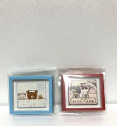 新品未使用✨りらっくまの湯　ミニフレームマグネット　列車　湯あみ