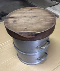 木蓋付き アルミ羽釜 セイロ レトロ調理器具