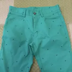 【美品】アディダス　ゴルフ　パンツ　サイズ79 ズボン　グリーン