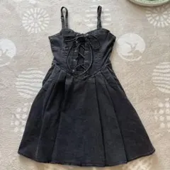 spray プレミアム　デニムレースアップフレアキャミ　Mサイズ　未使用