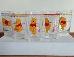 【新品】ディズニー　プーさんグラスセット　5個セット