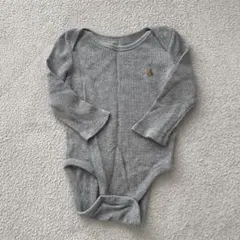 GAP グレー 長袖ボディスーツ 12-18ヶ月