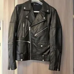 良品 KAZUYUKI KUMAGAI 黒 カーフスキンライダースジャケット - メルカリ