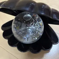 ルームランプ　ルームライト　ラメ　ピンク貝殻型スノードーム