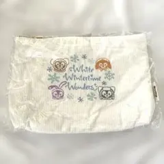 【未使用品】ダッフィーフレンズ ホワイトポーチ