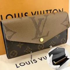 ルイヴィトン ポルトフォイユサラ モノグラム ジャイアント リバース 長財布