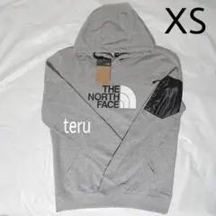 ノースフェイス プルオーバー ポケット パーカー グレー 灰色 裏起毛 海外XS