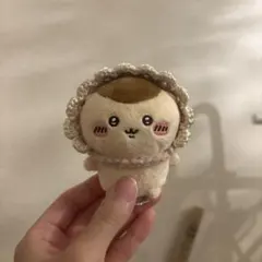 おすわりちいかわ　ぬい服　被り物　ボンネット　ぼうし