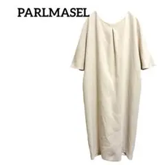 美品✨パールマシェール　ラウンドネック 半袖ワンピース　セレモニー　38号