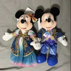 ファンタジースプリングス　ミッキーミニー　ぬいぐるみバッジ