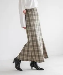 LOWRYS FARM チェックマーメイドスカート