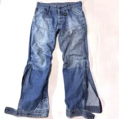 トミージーンズ デニムパンツ 転写プリント 加工 90s ジョニーデップ 