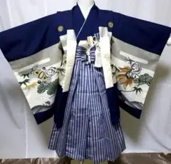 子供用伝統和服 七五三　袴　着物　フルセット　男の子　5歳
