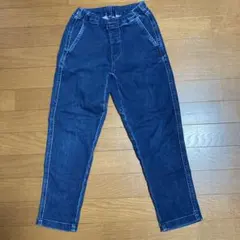 ユニクロ　140サイズ ダークブルー ストレートパンツ