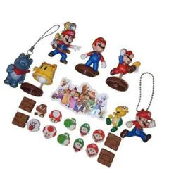 スーパーマリオチョコエッグフィギュア キーホルダー シール キャラクター消しゴム