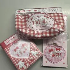 サンリオ×リルアラモードくじ　ポーチ・カードケース・キーホルダーセット