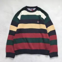 トミーヒルフィガー ニットセーター トップス ボーダー カジュアル ユニセックス