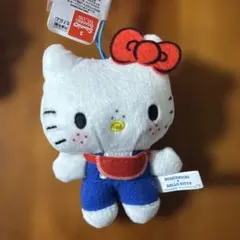 【新品未使用】モンチッチ×ハローキティおそろいアクリルチャーム付きマスコット