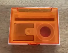 印鑑ケース（オレンジ）赤いインク付き