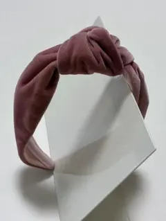 Jennifer Ouellette ベルベット カチューシャ ピンク