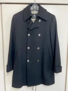 【アンゴラ混】Burberry Black Label ウールコート ブラック