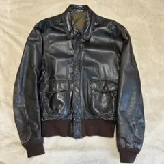 90s L.L.Bean A-2型 レザージャケット USA製 ブラウン 本革