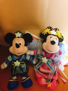 【新品】ミッキー ミニー ぬいぐるみバッジ