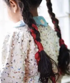 【美品】misha & puff コンフェッティカーディガン　4-5y