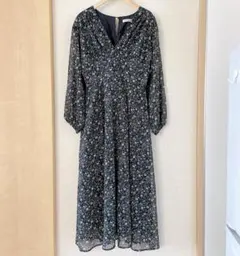 ナチュラルクチュール 花柄 ロングワンピース