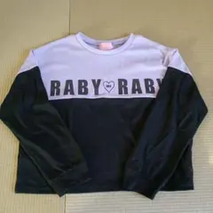 ラバープリント長袖カットソー