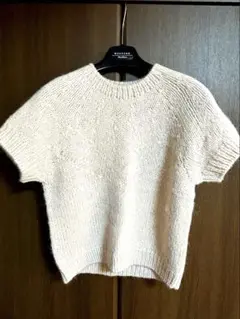 冬〜春 高級感ニットセーター　美品　毛60%