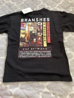 【新品】ブランシェス バックロゴロンT 120 黒