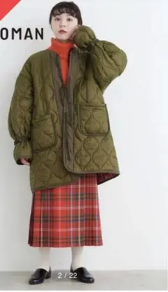 CHILD WOMAN リバーシブルキルティングジャケット