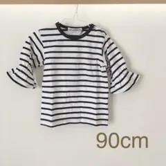 新品☆ボーダー 半袖　90cm ドンキージョシーのサムネイル