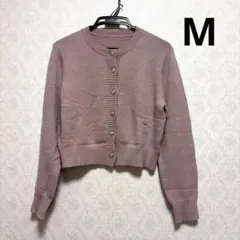 SHEIN シーン ニットカーディガン ピンク　Mサイズ