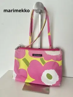 【marimekko】マリメッコ　サコッシュ　ウニッコ柄　ピンク