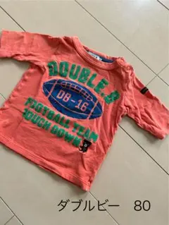 DOUBLE.B 7分袖Tシャツ 80