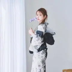 u*様 sugar Riuコラボ ツートンカラーローズ浴衣 セット Rちゃん