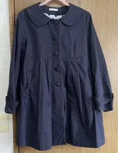 ブラック　オリーブデオリーブ　Aラインコート