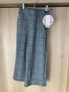 チェックワイドパンツ　裏起毛　MILDCLUB 130 シャギー