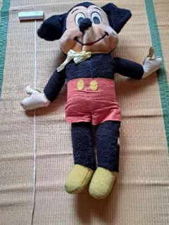 レトロ　ミッキーマウスぬいぐるみ