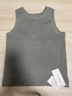 CLEAR BASICグレー ノースリーブ M タンクトップ
