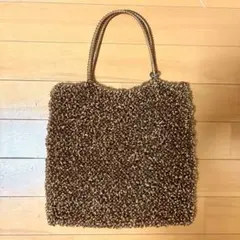 (美品)【ANTEPRIMAアンテプリマ】ワイヤーバッグ ハンドバッグ ゴールド