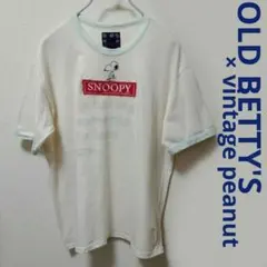 オールドベティーズ スヌーピー 半袖 リンガー Tシャツ ボックスロゴ 美品のサムネイル