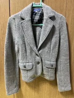 バーバリー　ブルーレーベル　テーラードジャケット　ジャケット　グレー　38