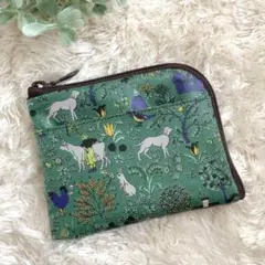 【レア色♪】＊　リバティ　外ポケット付きカード⭐︎マルチポーチ　＊