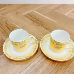 TIFFANY ティファニー ピンクチューリップ カップアンドソーサー 2客