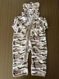 Columbia 迷彩カモフラ柄 ジャンプスーツカバーオールピンク18M90cm