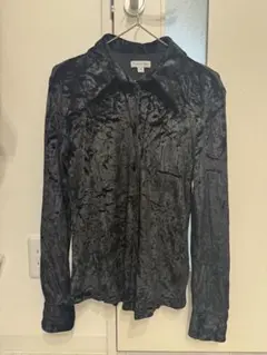 【即購入可】ベロア長袖シャツ FRONT11201