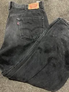 Levi's 550 ブラックデニム W42 L29 極太 スケーター